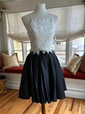 Dave & Johnny 2-Piece Lace & Tulle Party Dress - Size 4